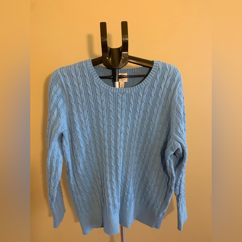 COPY - St. John's Bay Plus Womens Crew Neck Long Sleeve Cable Knit Pullover Swe…